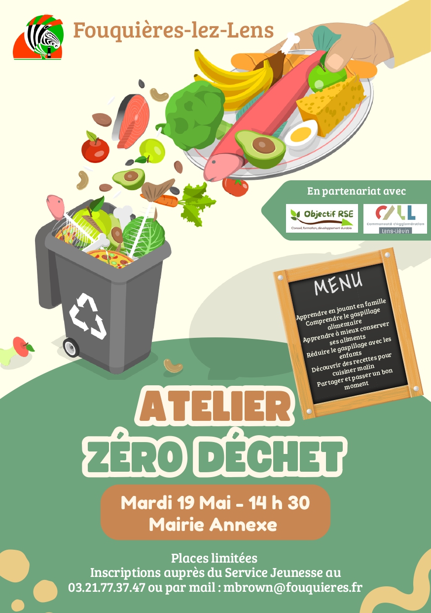 Affiche de présentation d'un atelier zéro déchets