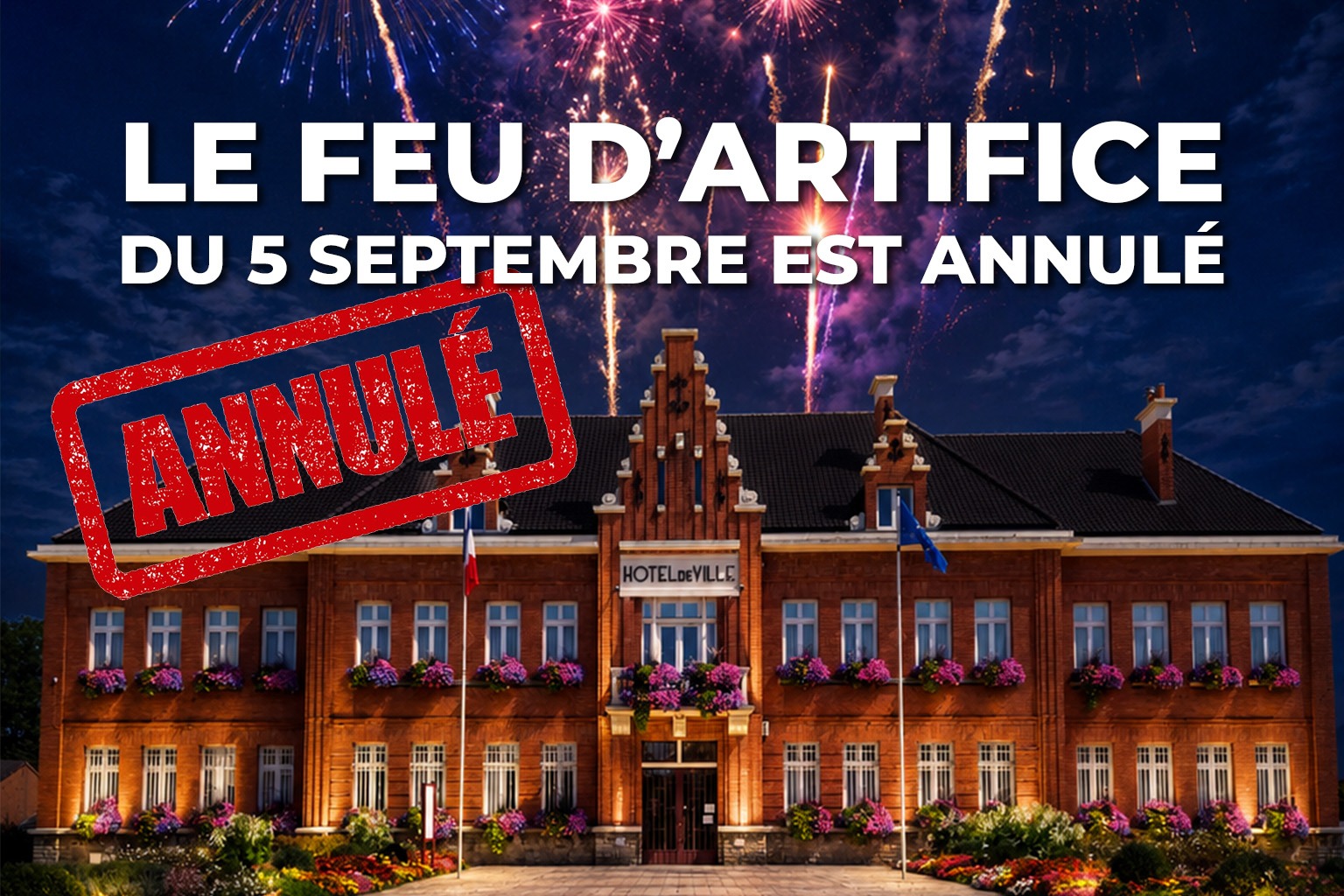 Feu d'artifice - 5 septembre - Annulé